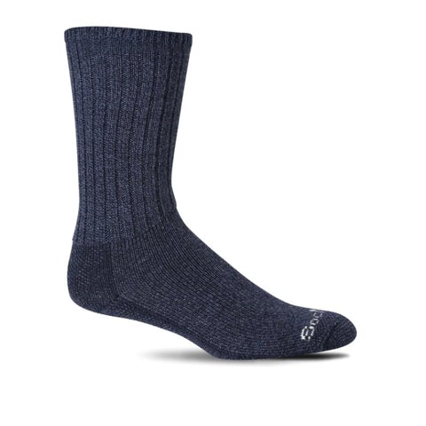 Sockwell Big Easy Relaxed Fit Crew Sock (Men) - Navy Accessories - Socks - Lifestyle - The Heel Shoe Fitters