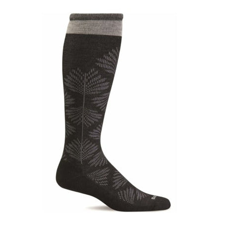 Sockwell Full Floral Over the Calf Compression Sock (Women) - Black Accessories - Socks - Compression - The Heel Shoe Fitters