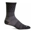 Sockwell Plantar Ease Compression Crew Sock (Women) - Black Multi Accessories - Socks - Compression - The Heel Shoe Fitters