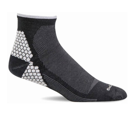 Sockwell Plantar Sport Quarter Compression Sock (Men) - Black Accessories - Socks - Compression - The Heel Shoe Fitters