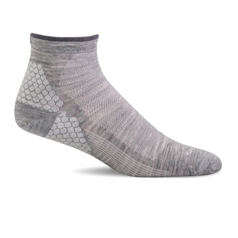 Sockwell Plantar Sport Quarter Compression Sock (Women) - Grey Socks - Comp - Crew - The Heel Shoe Fitters