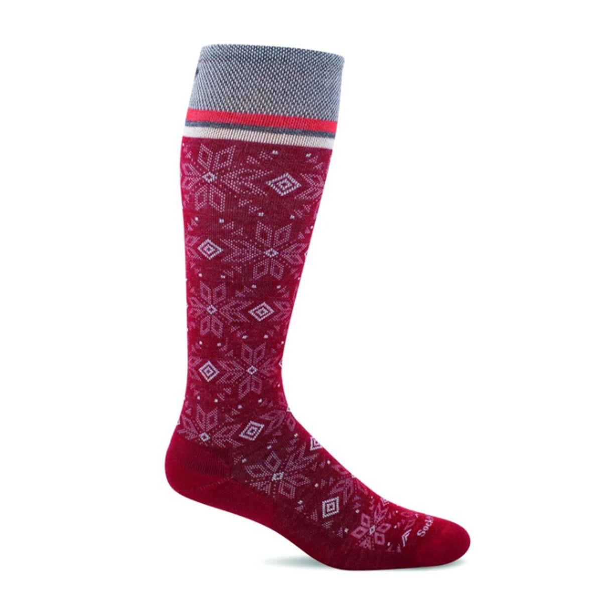 Sockwell Winterland Over the Calf Compression Sock (Women) - Ruby Accessories - Socks - Compression - The Heel Shoe Fitters