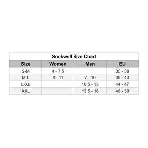 Sockwell Plantar Ease Quarter (Men) - Black Solid Socks - Comp - Crew - The Heel Shoe Fitters