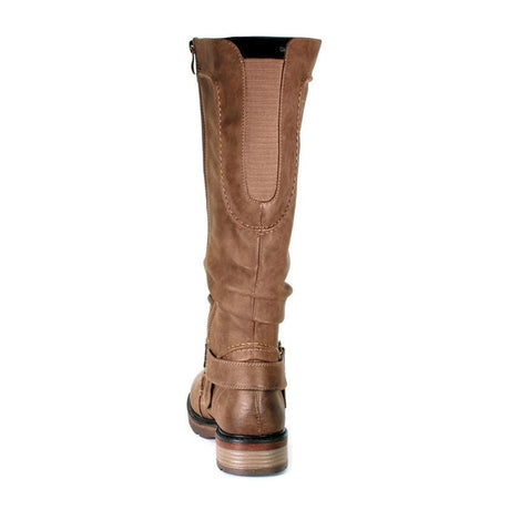 Wanderlust Fiona Wide Tall Boot (Women) - Dark Tan Boots - Fashion - High - The Heel Shoe Fitters