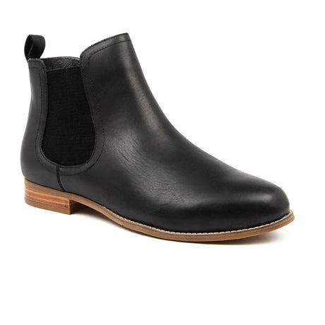 Ziera Talia Chelsea Boot (Women) - Black Leather Boots - Fashion - Chelsea - The Heel Shoe Fitters