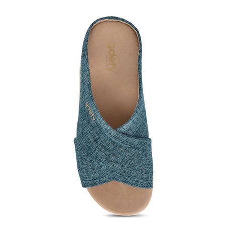 Gravity Defyer Veltal (Women) - Blue Sandals - Slide - The Heel Shoe Fitters