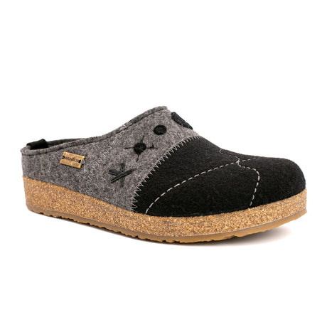 Haflinger Tristan Clog (Women) - Black Dress-Casual - Clogs & Mules - The Heel Shoe Fitters