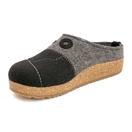 Haflinger Tristan Clog (Women) - Black Dress-Casual - Clogs & Mules - The Heel Shoe Fitters