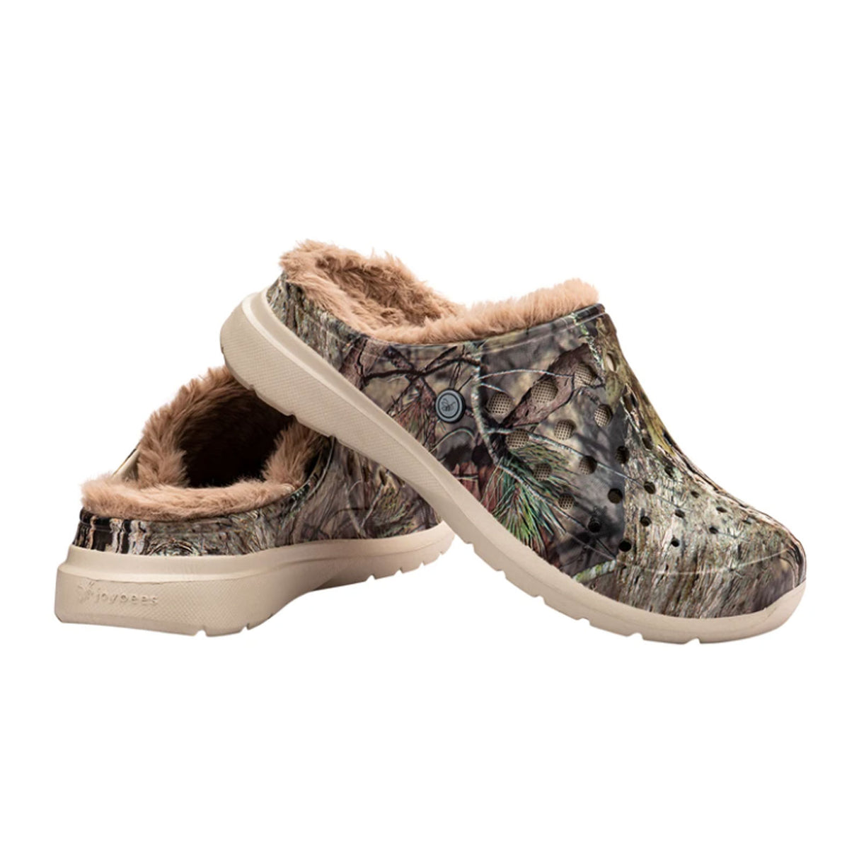Joybees Cozy Lined Clog (Unisex) - Mossy Oak/Light Brown Sandals - Clog - The Heel Shoe Fitters