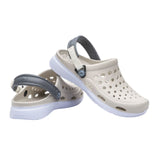 Joybees Modern Clog (Unisex) - Linen/White Sandals - Clog - The Heel Shoe Fitters