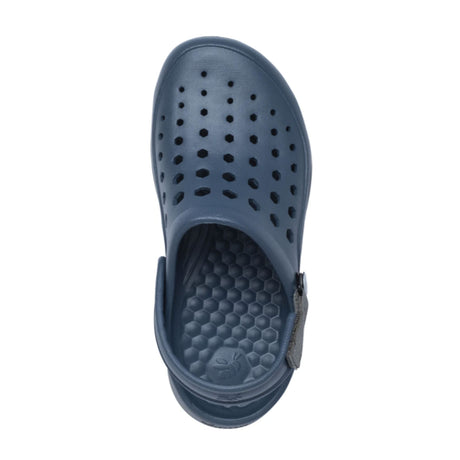 Joybees Modern Clog (Unisex) - Navy/Charcoal Sandals - Clog - The Heel Shoe Fitters