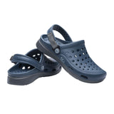 Joybees Modern Clog (Unisex) - Navy/Charcoal Sandals - Clog - The Heel Shoe Fitters