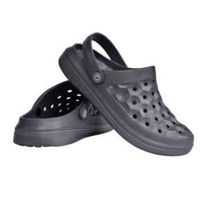 Joybees Varsity Clog (Unisex) - Charcoal Sandals - Clog - The Heel Shoe Fitters
