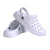 Joybees Varsity Clog (Unisex) - White Sandals - Clog - The Heel Shoe Fitters