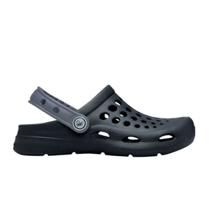 Joybees Active Clog (Children) - Black/Charcoal Sandals - Clog - The Heel Shoe Fitters