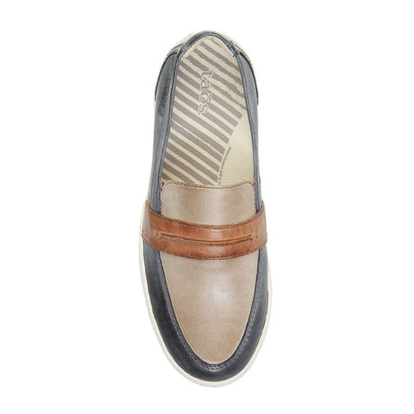 Taos Upward Slip On (Women) - Steel/Taupe Multi Dress-Casual - Slip Ons - The Heel Shoe Fitters