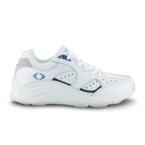 Apex Lace Walker V-Last (Women) - White/Periwinkle Athletic - Walking - The Heel Shoe Fitters