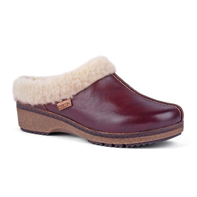 Pikolinos Granada W0W-3588C1 Clog (Women) - Caoba Leather/Textile Dress-Casual - Clogs & Mules - The Heel Shoe Fitters