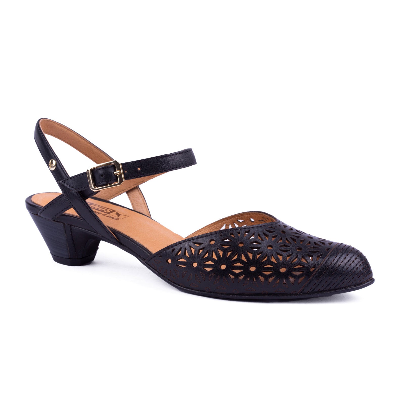 Pikolinos Elba W4B-5846 Heeled Sandal (Women) - Black Dress-Casual - Heels - The Heel Shoe Fitters