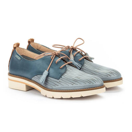 Pikolinos Sitges W7J-4846C1 Oxford (Women) - Denim Leather Dress-Casual - Oxfords - The Heel Shoe Fitters