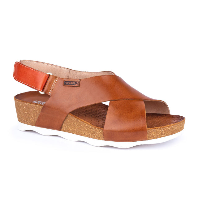 Pikolinos Mahon W9E-0912 (Women) - Brandy Sandals - Heel/Wedge - The Heel Shoe Fitters