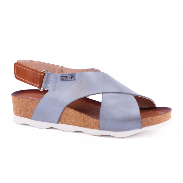 Pikolinos Mahon W9E-0912 Sling Sandal (Women) - Denim Sandal - Heel/Wedge - The Heel Shoe Fitters