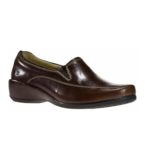 Aravon Tia Slip On Loafer (Women) - Brown Dress-Casual - Slip Ons - The Heel Shoe Fitters