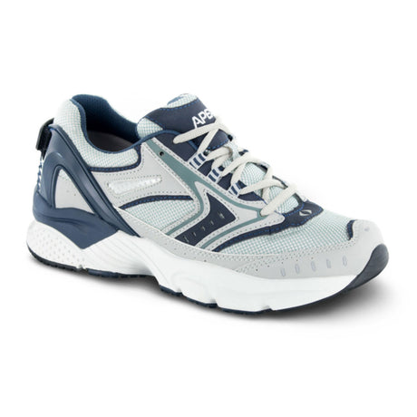 Apex X532 (Men) - Silver/Blue Athletic - Walking - The Heel Shoe Fitters