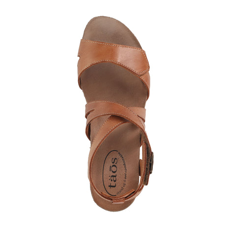 Taos Xcellent Wedge Sandal (Women) - Caramel Sandals - Heel/Wedge - The Heel Shoe Fitters