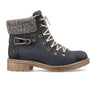 Rieker Sabrina Y9131-14 Ankle Boot (Women) - Pazifik/Anthrazit Boots - Casual - Mid - The Heel Shoe Fitters