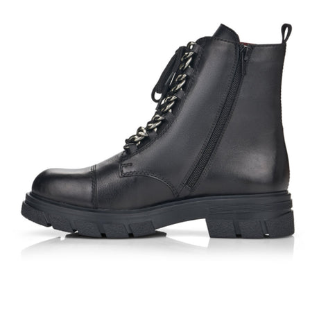 Rieker Tora Z9110-00 Mid Boot (Women) - Cristallino/Turin - Black/Black Boots - Fashion - Mid Boot - The Heel Shoe Fitters