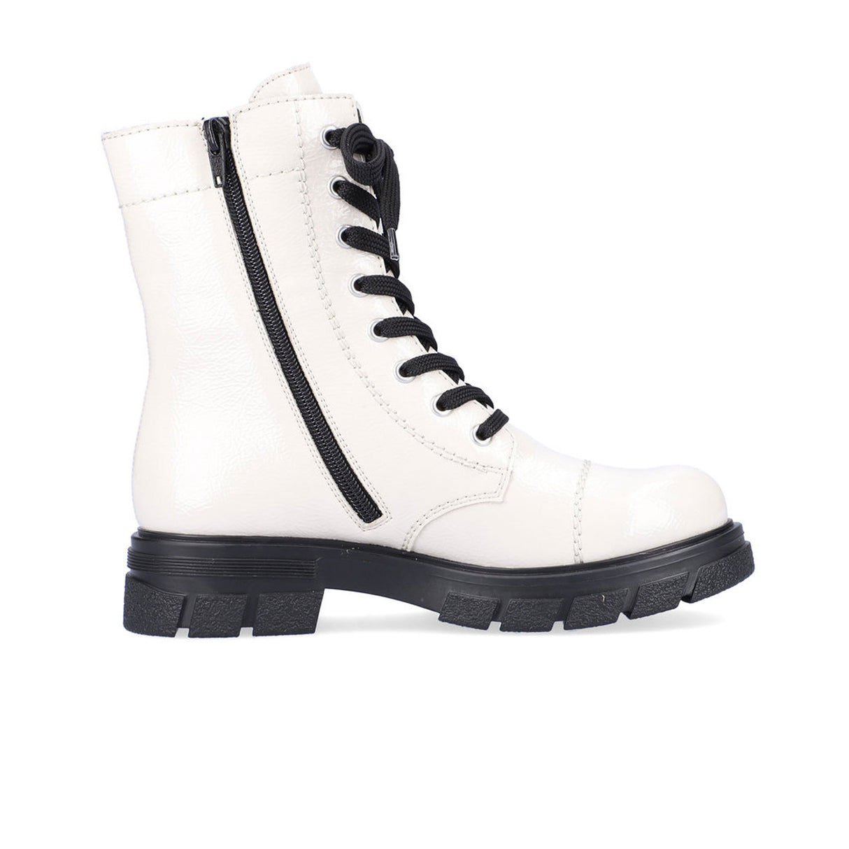 Rieker Tora Z9122-80 Mid Boot (Women) - Offwhite Boots - Fashion - Mid Boot - The Heel Shoe Fitters