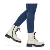 Rieker Tora Z9122-80 Mid Boot (Women) - Offwhite Boots - Fashion - Mid Boot - The Heel Shoe Fitters