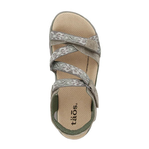 Taos Zen (Women) - Grey/Sage Sandals - Active - The Heel Shoe Fitters